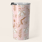 Pink Abstract Tiger Pattern Travel Mug Gallery Image 3