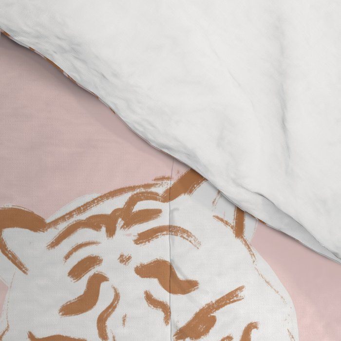 Pink Abstract Tiger Pattern Comforter Gallery Image 4