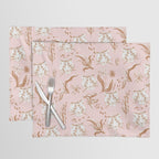 Pink Abstract Tiger Pattern Placemat Gallery Image 1