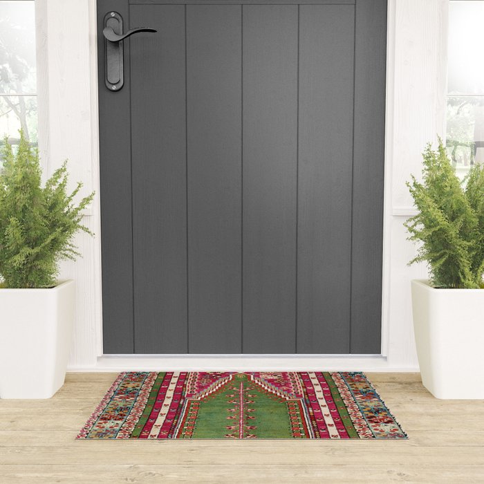 Kirsehir Central Anatolian Prayer Rug Print Welcome Mat Gallery Image 3