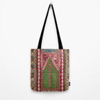 Kirsehir Central Anatolian Prayer Rug Print Tote Bag Gallery Image 2