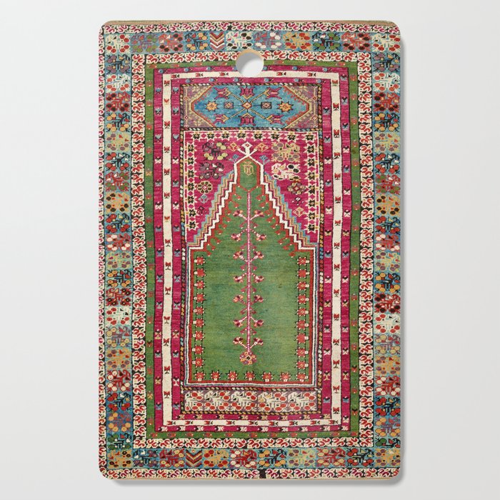Kirsehir Central Anatolian Prayer Rug Print Cutting Board Gallery Image 1