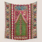 Kirsehir Central Anatolian Prayer Rug Print Wall Tapestry Gallery Image 4