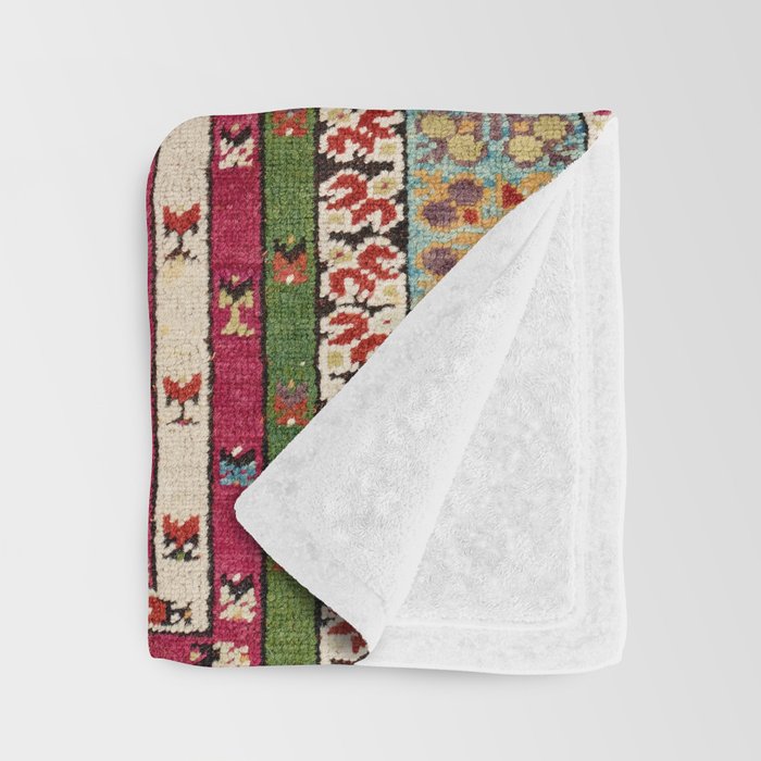 Kirsehir Central Anatolian Prayer Rug Print Throw Blanket Gallery Image 3