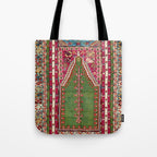 Kirsehir Central Anatolian Prayer Rug Print Tote Bag Gallery Image 1