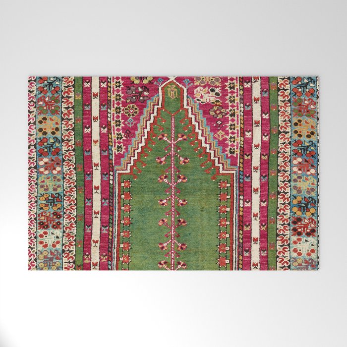 Kirsehir Central Anatolian Prayer Rug Print Welcome Mat Gallery Image 1