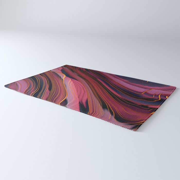 Plum Abstract Rug Gallery Image 3