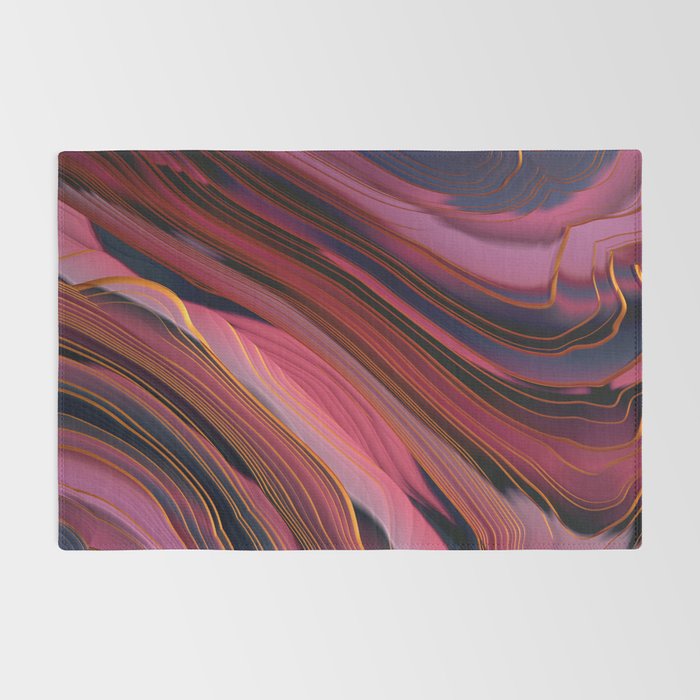 Plum Abstract Rug Gallery Image 2