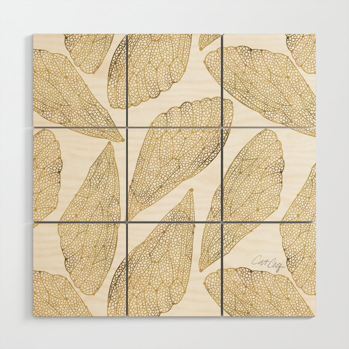 Cicada Wings - Gold Wood Wall Art Gallery Image 1