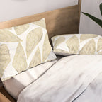 Cicada Wings - Gold Pillow Sham Gallery Image 2