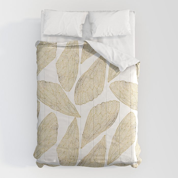 Cicada Wings - Gold Comforter Gallery Image 1