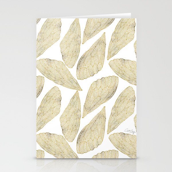 Cicada Wings - Gold Stationery Card Gallery Image 2