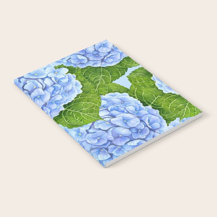 Blue hydrangea watercolor  Notebook Gallery Image 2