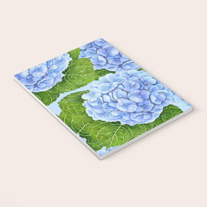 Blue hydrangea watercolor  Notebook Gallery Image 3