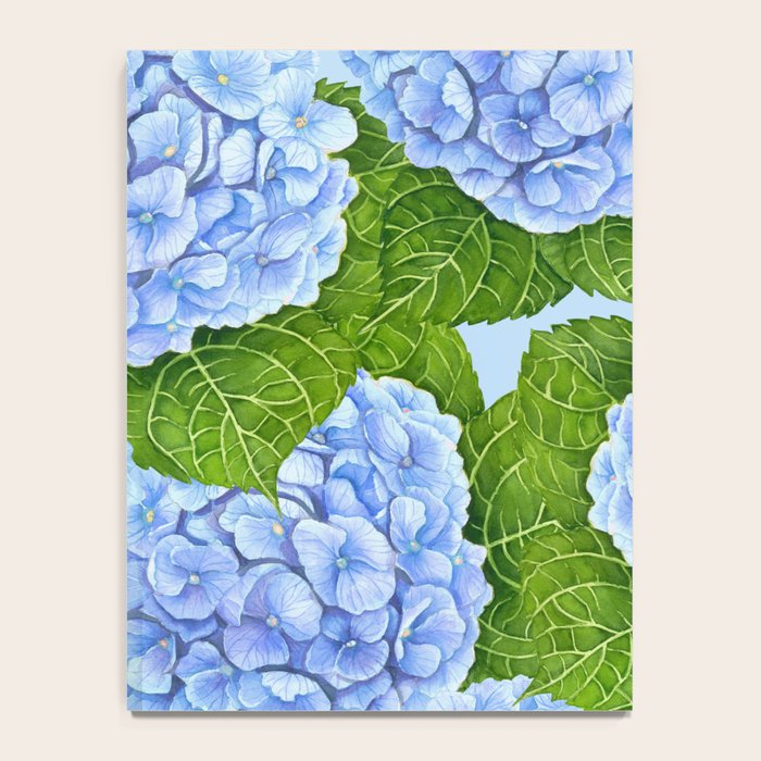 Blue hydrangea watercolor  Notebook Gallery Image 4