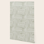 Light Green Bold Lines Neutral Artwork Wallpaper Gallery Image 2