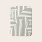 Light Green Bold Lines Neutral Artwork Bath Mat Gallery Image 1