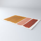 Rothko Minimalist Colorield Warm Earth Tone Yellow Ochre Clay Beige by Ejaaz Haniff Rug Gallery Image 3