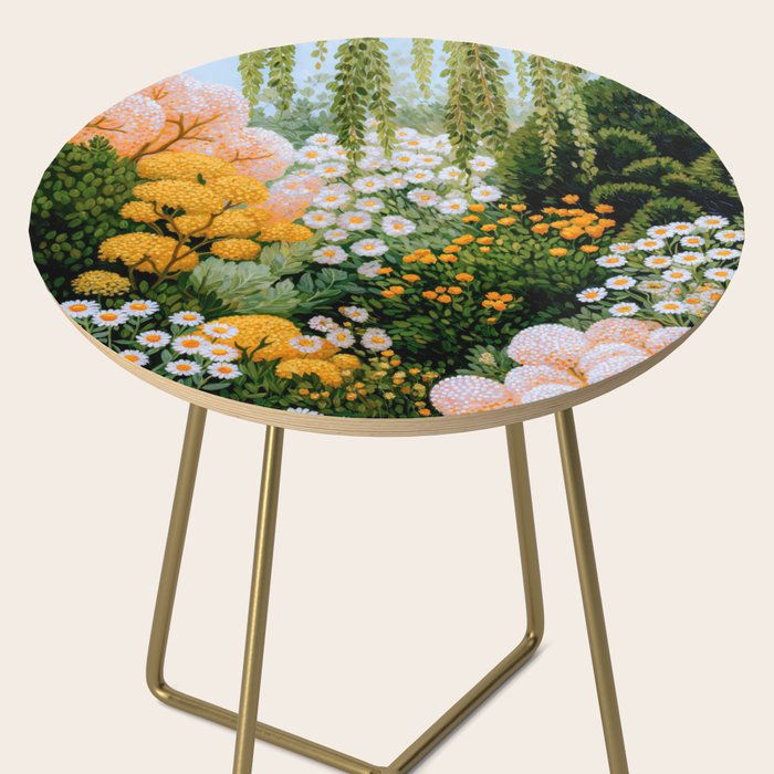 Floral Painting Maximalist Dopamine Decor Flower Print Polkadot Art Japanese Wall Art Sage Green Art Side Table Gallery Image 2