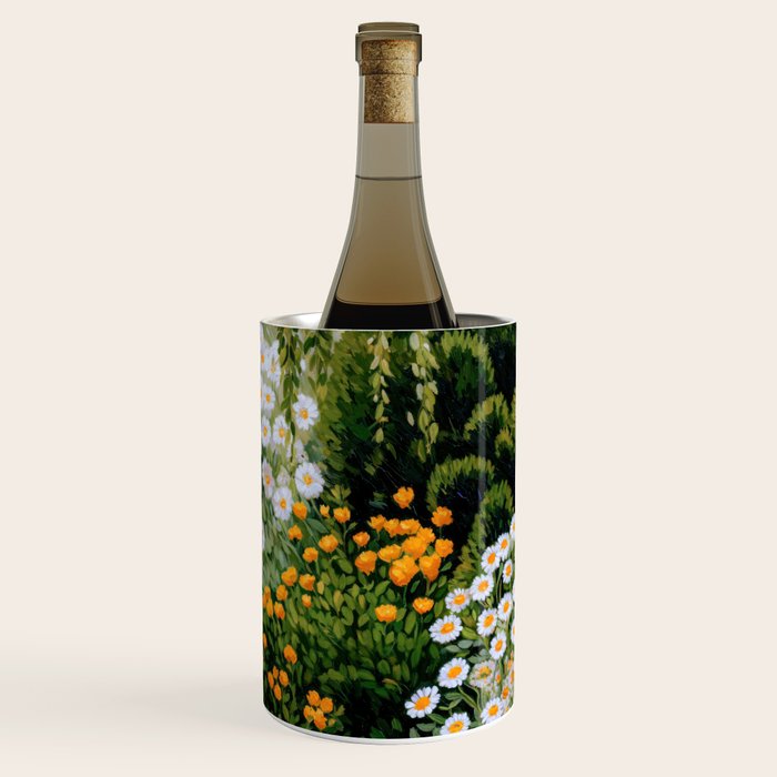 Floral Painting Maximalist Dopamine Decor Flower Print Polkadot Art Japanese Wall Art Sage Green Art Wine Chiller Gallery Image 3