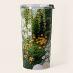Floral Painting Maximalist Dopamine Decor Flower Print Polkadot Art Japanese Wall Art Sage Green Art Travel Mug Gallery Image 2