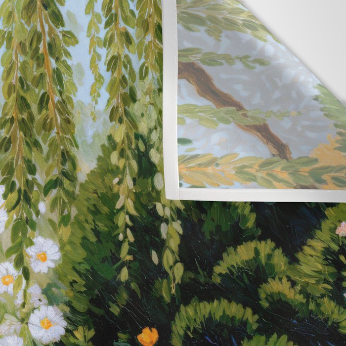 Floral Painting Maximalist Dopamine Decor Flower Print Polkadot Art Japanese Wall Art Sage Green Art Wall Tapestry Gallery Image 3