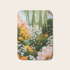 Floral Painting Maximalist Dopamine Decor Flower Print Polkadot Art Japanese Wall Art Sage Green Art Bath Mat Gallery Image 1