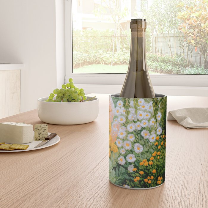 Floral Painting Maximalist Dopamine Decor Flower Print Polkadot Art Japanese Wall Art Sage Green Art Wine Chiller Gallery Image 4