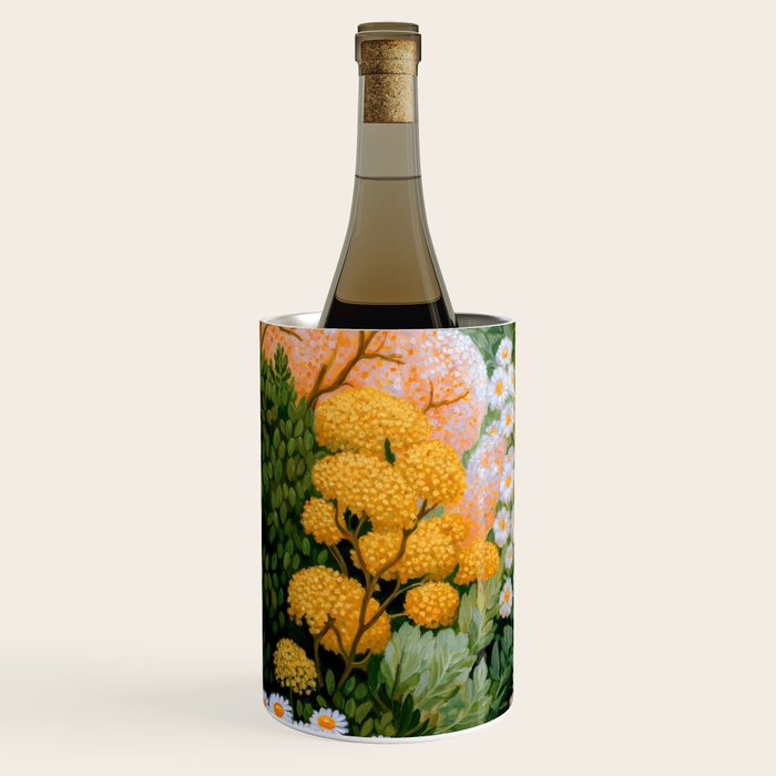 Floral Painting Maximalist Dopamine Decor Flower Print Polkadot Art Japanese Wall Art Sage Green Art Wine Chiller Gallery Image 2