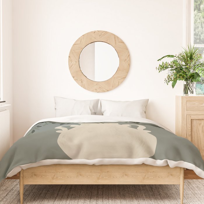 Vase no. 31 with Winter Greenery  Duvet Cover Gallery Image 3