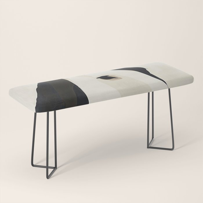 Horse in Black and White Bench Gallery Image 1