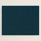 Minimal, Solid Color, Dark Teal Jigsaw Puzzle Gallery Image 1