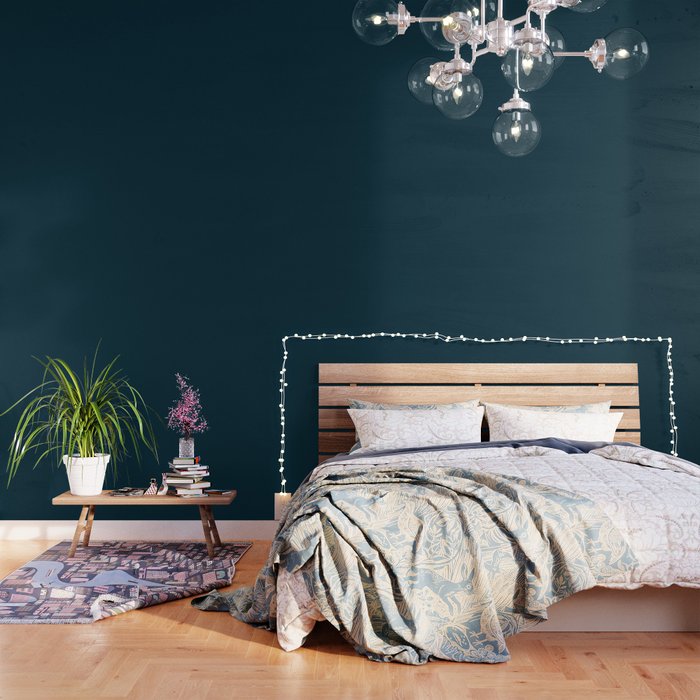 Minimal, Solid Color, Dark Teal Wallpaper Gallery Image 1