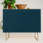 Minimal, Solid Color, Dark Teal Credenza Gallery Image 1