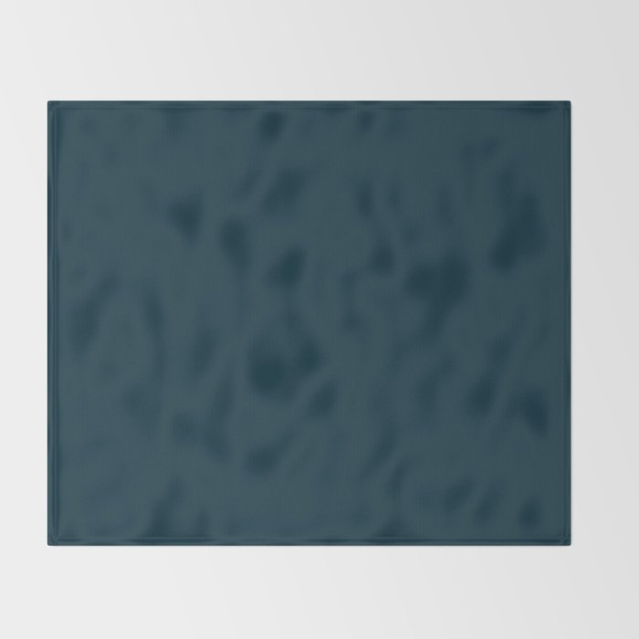 Minimal, Solid Color, Dark Teal Throw Blanket Gallery Image 2