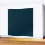 Minimal, Solid Color, Dark Teal Wall Mural Gallery Image 2