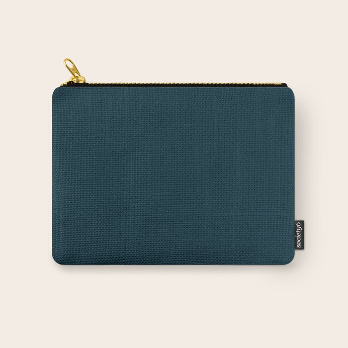 Minimal, Solid Color, Dark Teal Carry All Pouch Gallery Image 1
