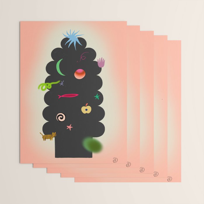 CONTEMPORARY CHRISTMAS TREE Wrapping Paper Gallery Image 3