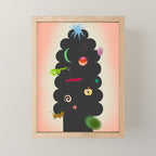 CONTEMPORARY CHRISTMAS TREE Mini Art Print Gallery Image 1