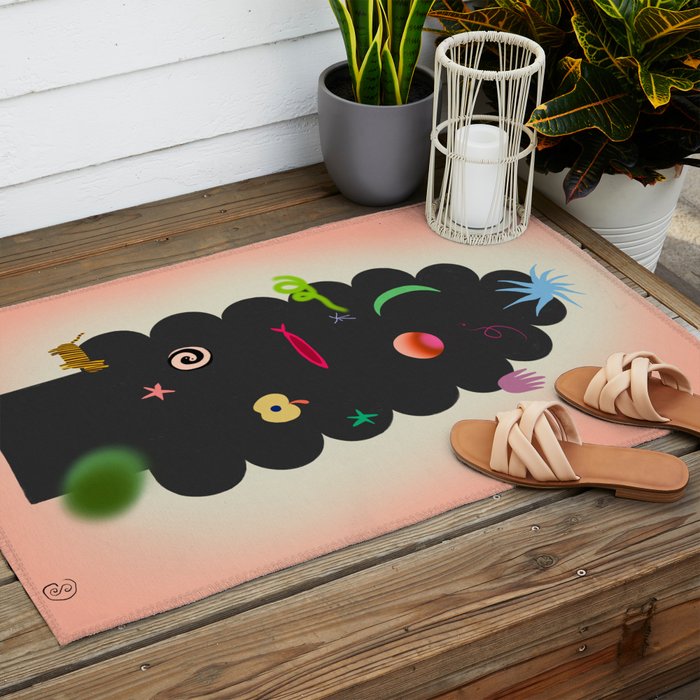 CONTEMPORARY CHRISTMAS TREE Outdoor Rug Gallery Image 2