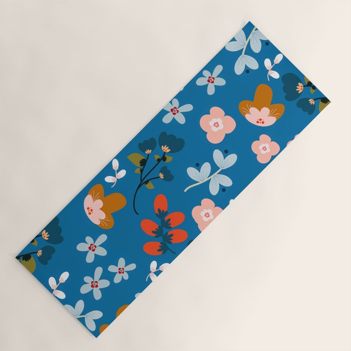 Folk floral Yoga Mat Gallery Image 1