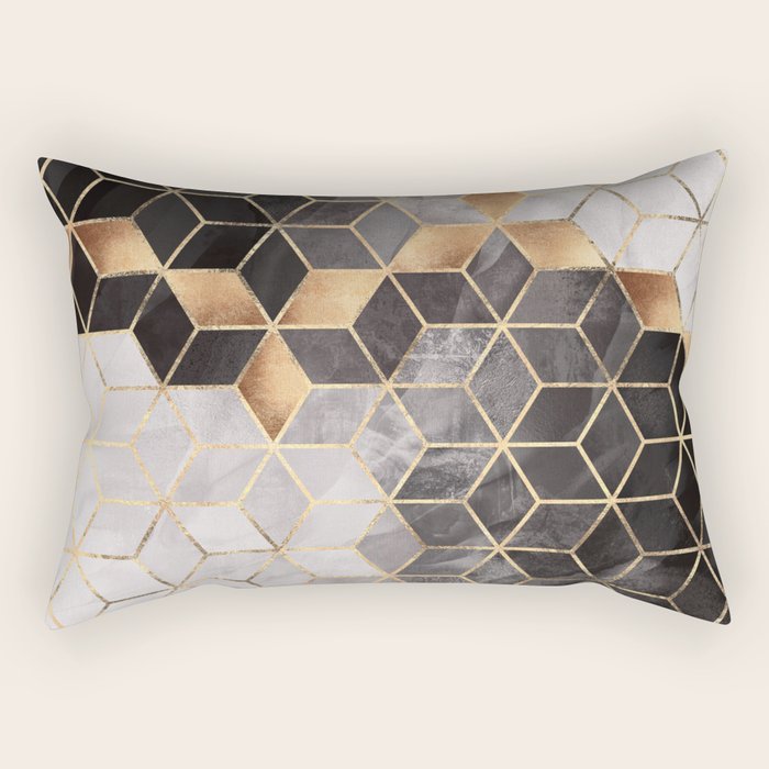 Smoky Cubes Rectangular Pillow Gallery Image 1