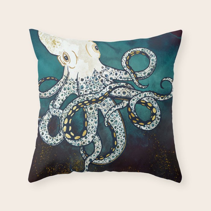 Underwater Dream VII Throw Pillow Gallery Image 6