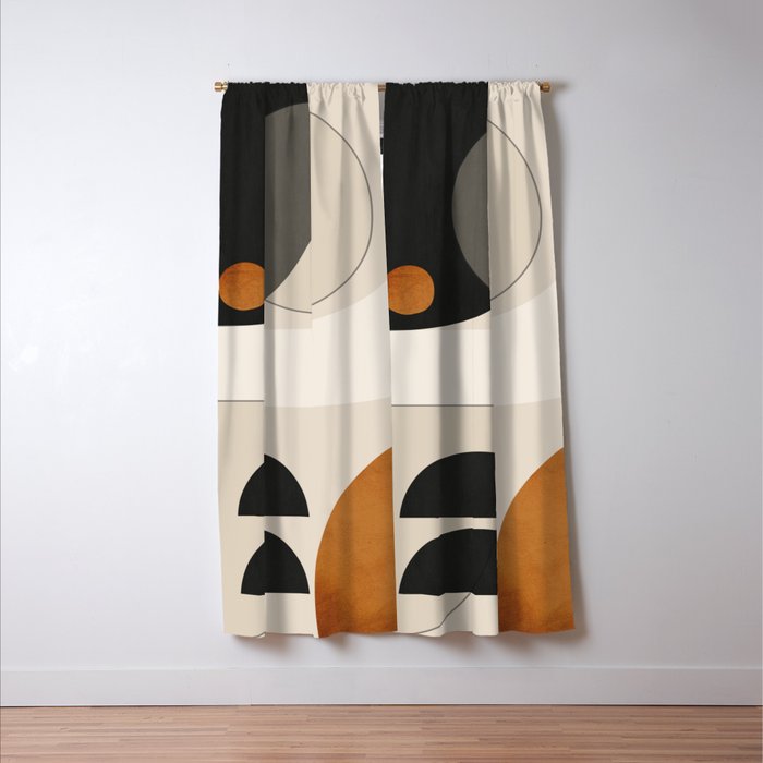 Abstract Minimal Shapes 133 Window Curtain Gallery Image 3