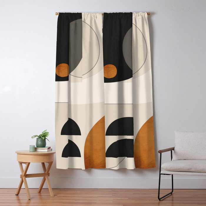 Abstract Minimal Shapes 133 Window Curtain Gallery Image 1