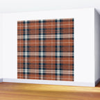 fall plaid - rust and navy blue Wall Mural Gallery Image 2