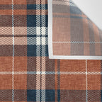 fall plaid - rust and navy blue Wall Tapestry Gallery Image 3