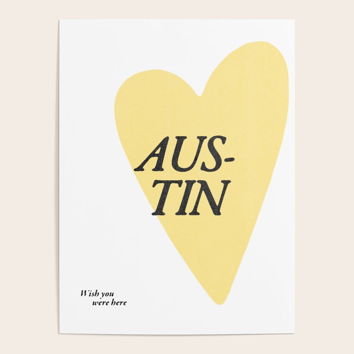 Wish you were here - Austin Poster Gallery Image 1
