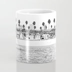 Vintage Newport Beach Print {4 of 4} | Photography Ocean Palm Trees B&W Tropical Summer Sky Coffee Mug Gallery Image 4