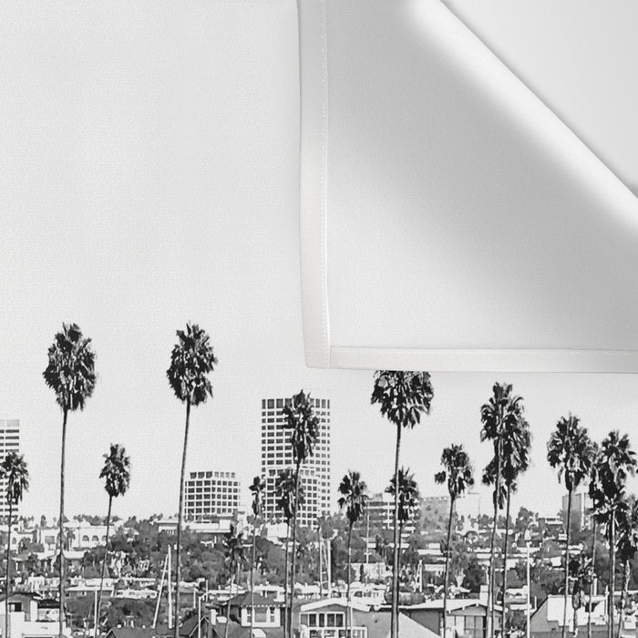 Vintage Newport Beach Print {4 of 4} | Photography Ocean Palm Trees B&W Tropical Summer Sky Wall Tapestry Gallery Image 3